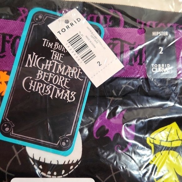 ❤️NWT VINTAGE TORRID PANTY NIGHTMARE BEFORE CHRISTMAS OGGIE JACK HALLOWEEN - Picture 10 of 16
